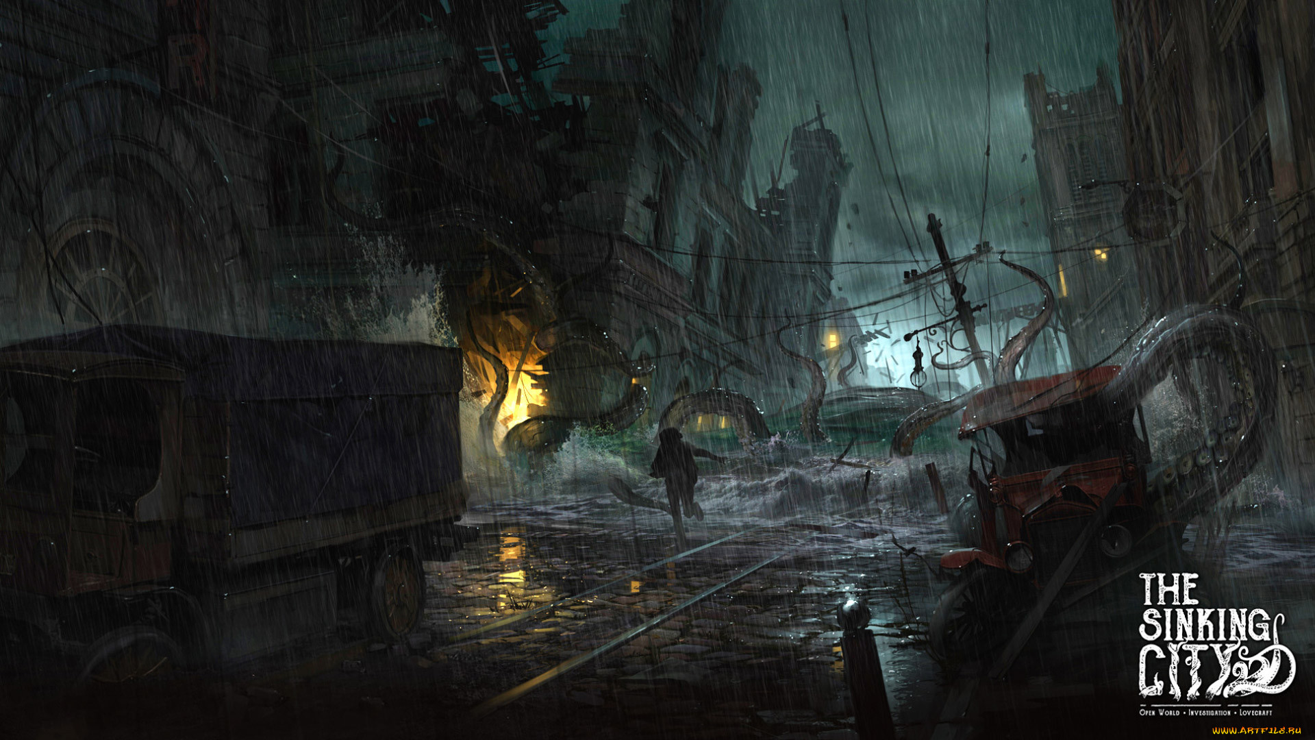  , the sinking city, horror, , the, sinking, city